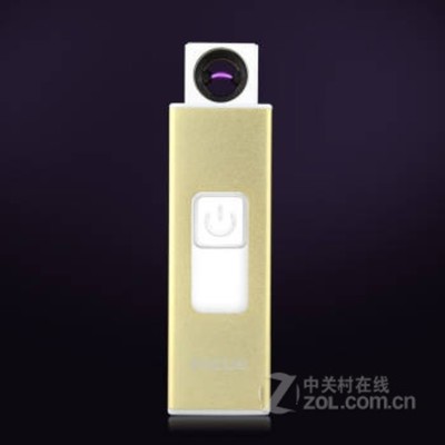 无焰潮流 超级火焰推荐——'风暴蓝鲨'USB双电弧金属电子打火机，极致轻薄触控设计
